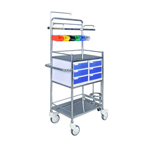 Ergonomic Multi Function Hospital Trolley - Compliant With Us Federal Standard 209 B And Iso 9001:2015 | Plug & Play Design, Particle Free Air For Class 100 Conditions