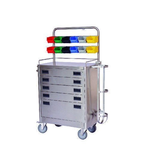 Ergonomic Multi Function Hospital Trolley - Compliant With Us Federal Standard 209 B And Iso 9001:2015 | Plug & Play Design, Particle Free Air For Class 100 Conditions