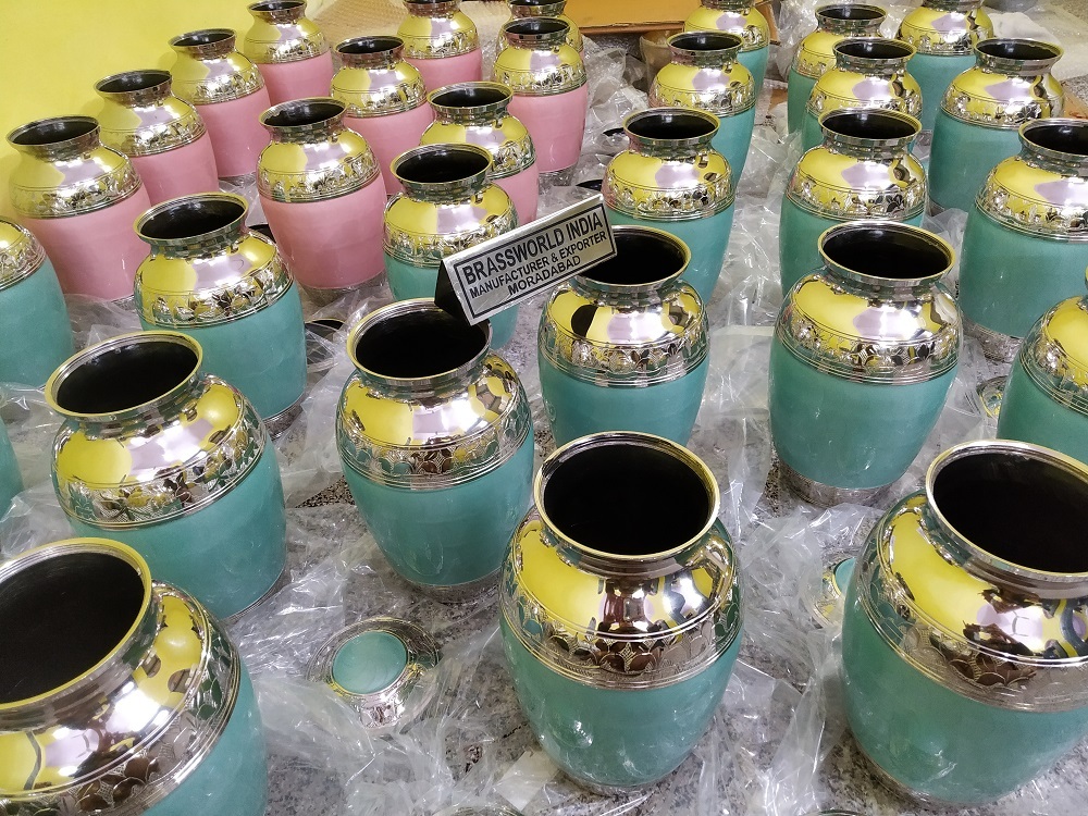Brass Cremation Urn From Brassworld India