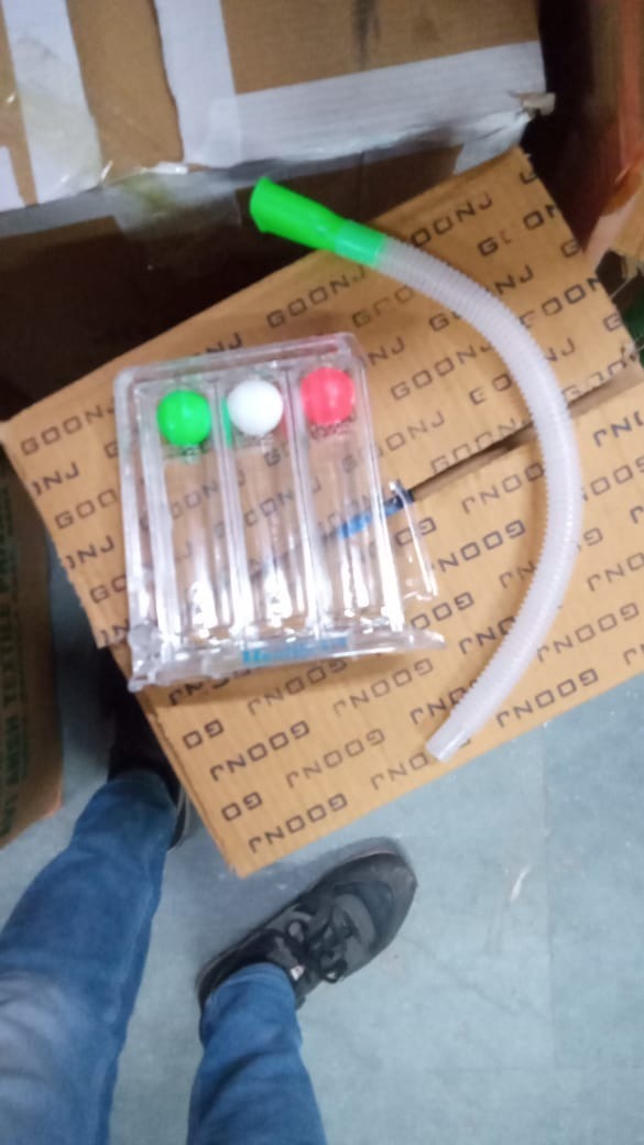 Transparents 3 Ball Spirometer