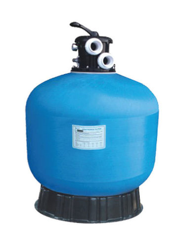 Swimming Pool Sand Filter - Cylindrical Blue Design | Efficient Pool Filtration System