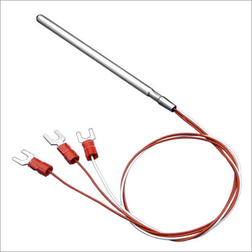 RTD Temperature Sensor - Stainless Steel, 100mm Length x 3mm Diameter | -50 to +200°C Temperature Range, ±0.5°C Accuracy, 1 Second Response Time, 1 Meter Cable Length