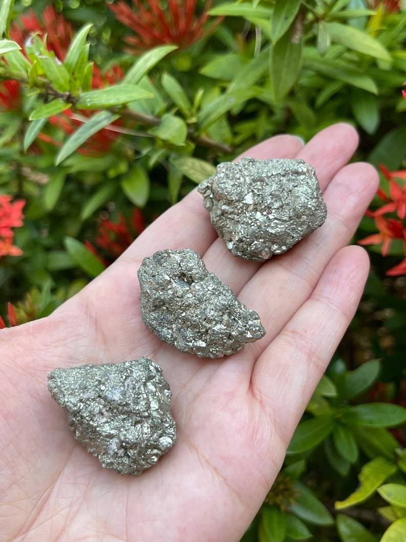Pyrite Raw Cluster From Peru - Stone Color: Gray