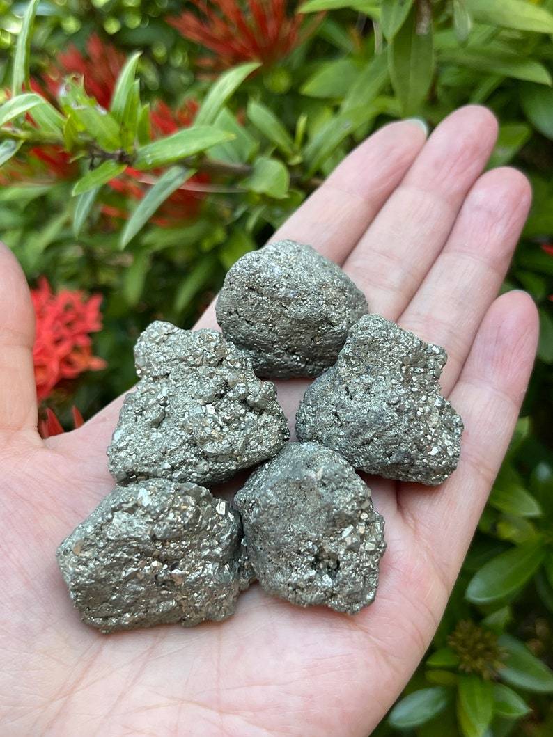 Pyrite Raw Cluster From Peru - Stone Color: Gray