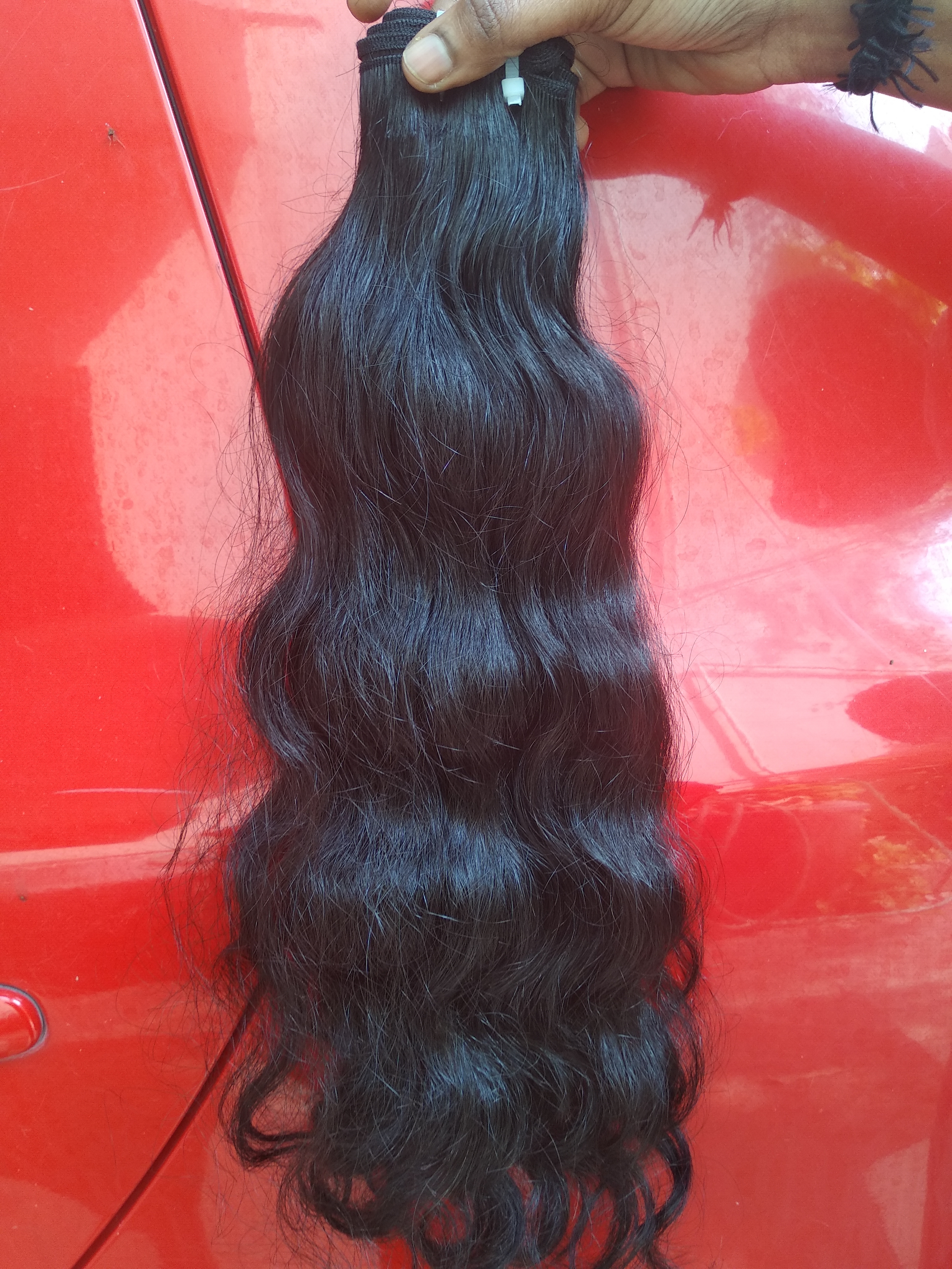 Natural Brown Factory Suppliers 100% Raw Indian Wavy Human Hair