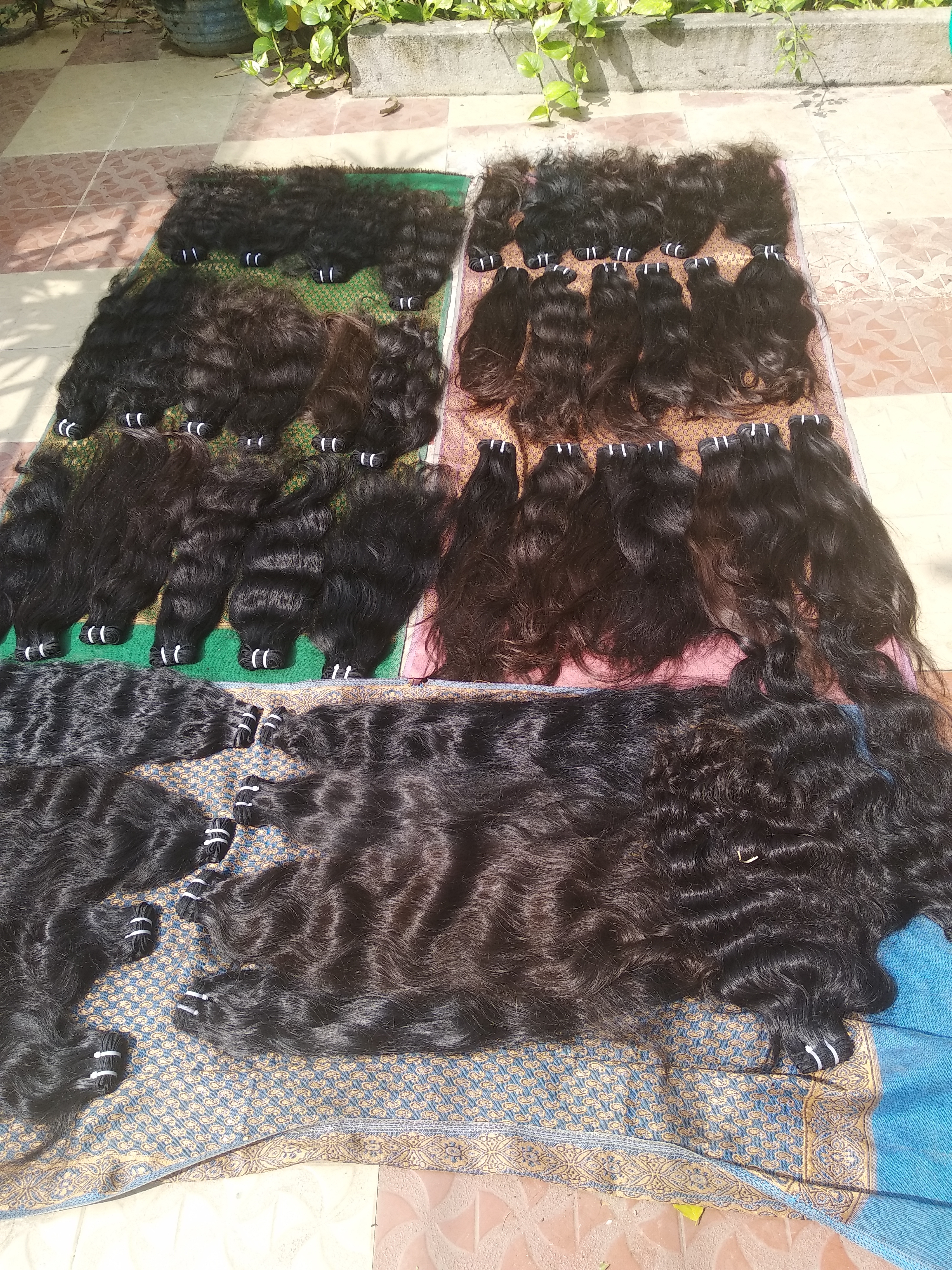 Natural Brown Factory Suppliers 100% Raw Indian Wavy Human Hair
