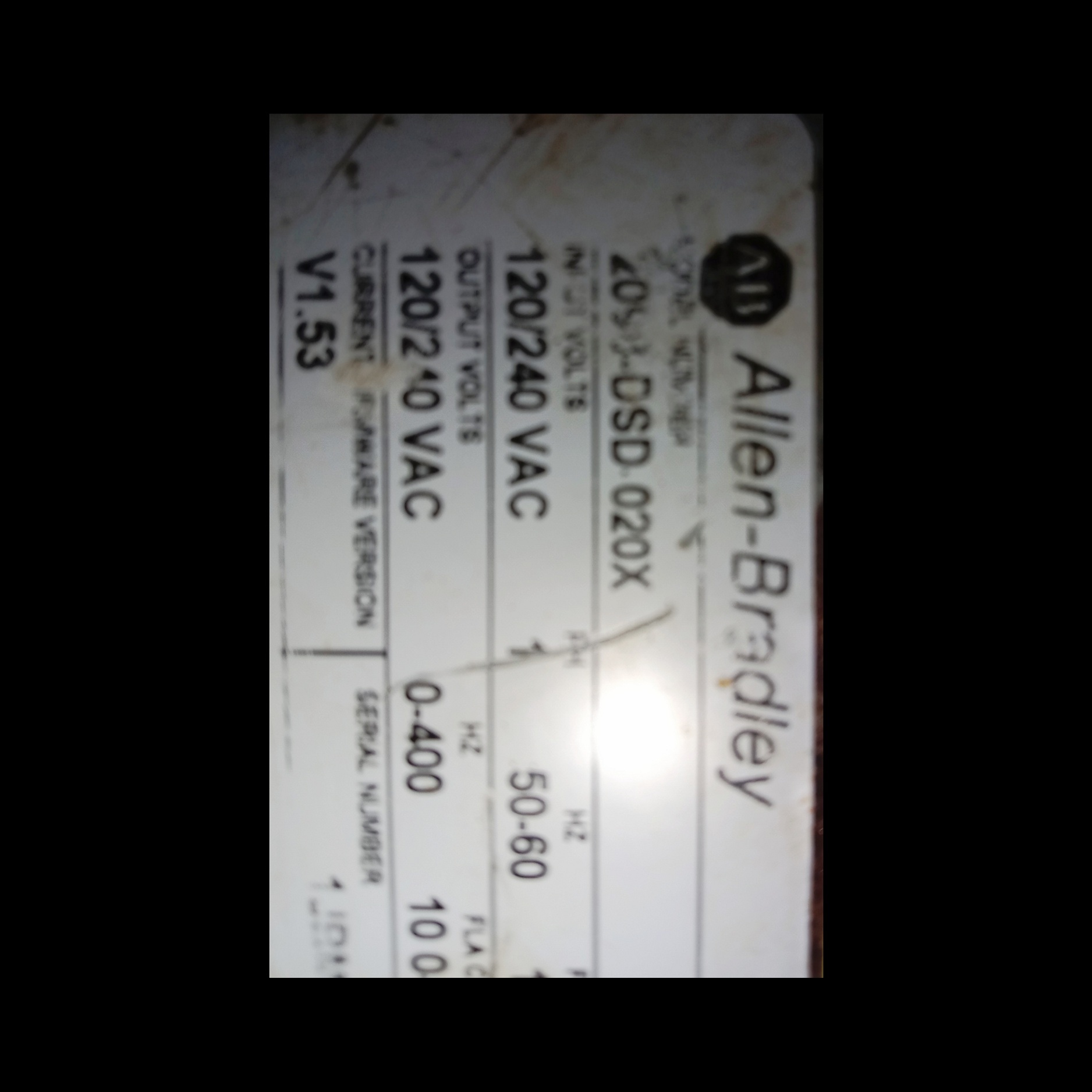Allen Bradley Servo Drive 2098-dsd-020x