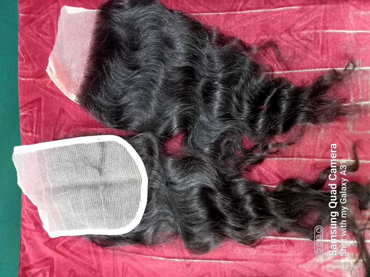 Best Raw Indian  Hair 100% Natural Soft And Silky With Swiss Lace Closure Length: 8 - 40 Inch (In)