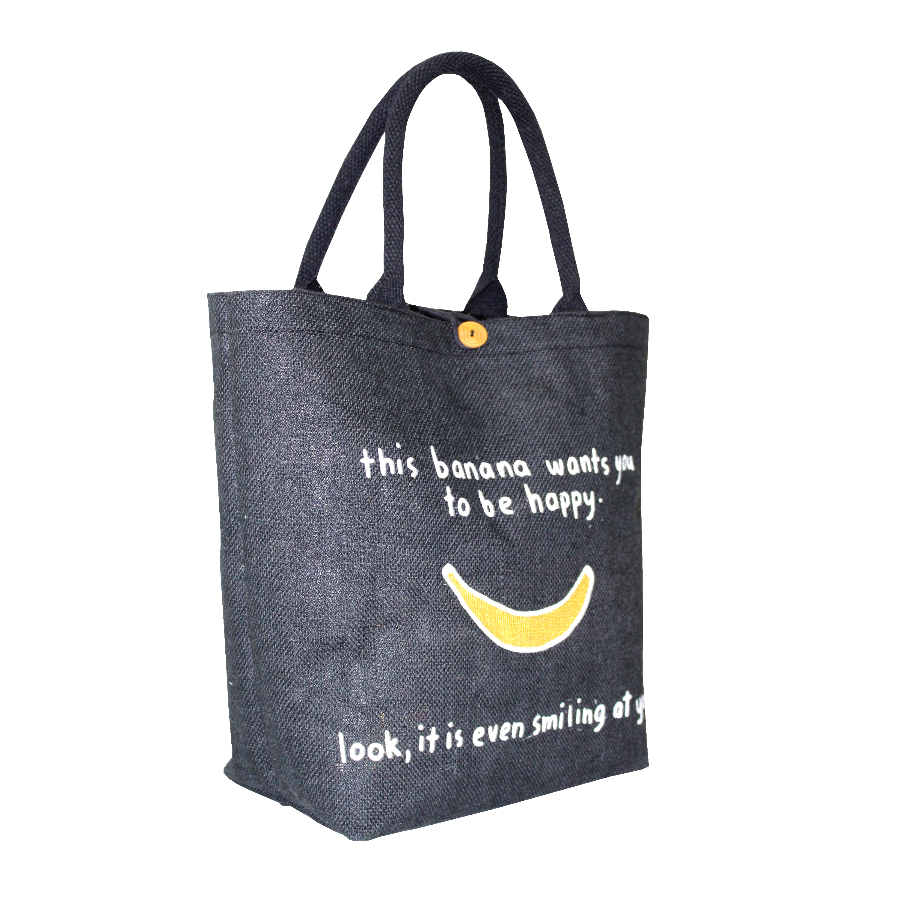 Available In All Color Pp Laminated Jute Tote Bag With Handle