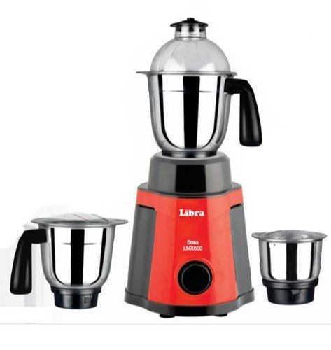 3 Jar Mixer Grinder With 600 Watts Motor Capacity: 1.5 Liter/Day