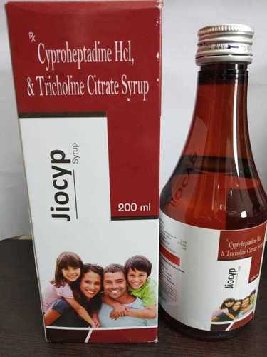 Cyproheptadine + Tricholine Citrate Syrup - 2mg Cyproheptadine, 275mg Tricholine Citrate | Liquid Formulation, Revives Appetite, Suitable for Adults and Teenagers