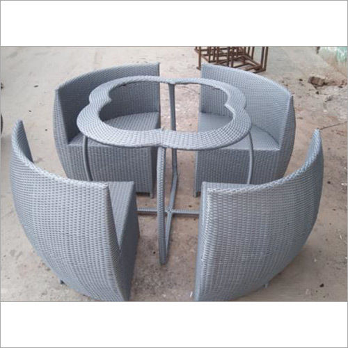 Modular Wicker Garden Table Set