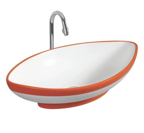 रेड 8016 टेबल टॉप बेसिन सिरेमिक सेनेटरी वेयर
