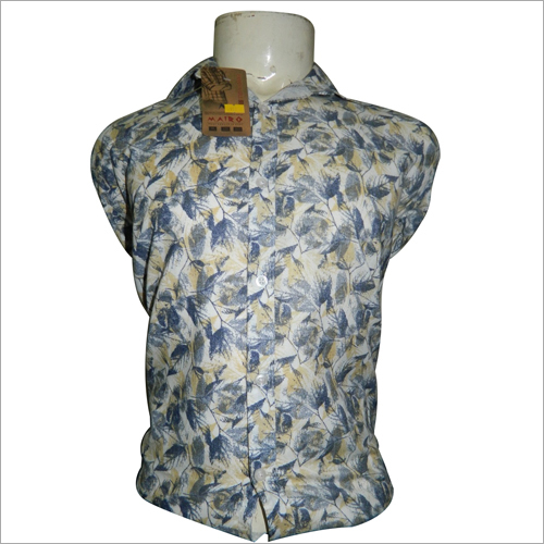 Any Color Mens Leaf Printed Shirt
