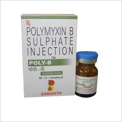 Polymyxin B Sulphate Injection - 500000 U, Glass Bottle | Antibacterial Broad-Spectrum, Effective, Safe, Sterile, Versatile, Reliable