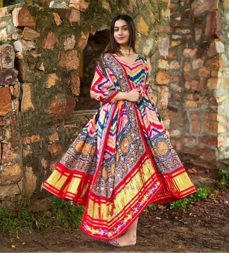 Washable Designer Printed Gown Collection