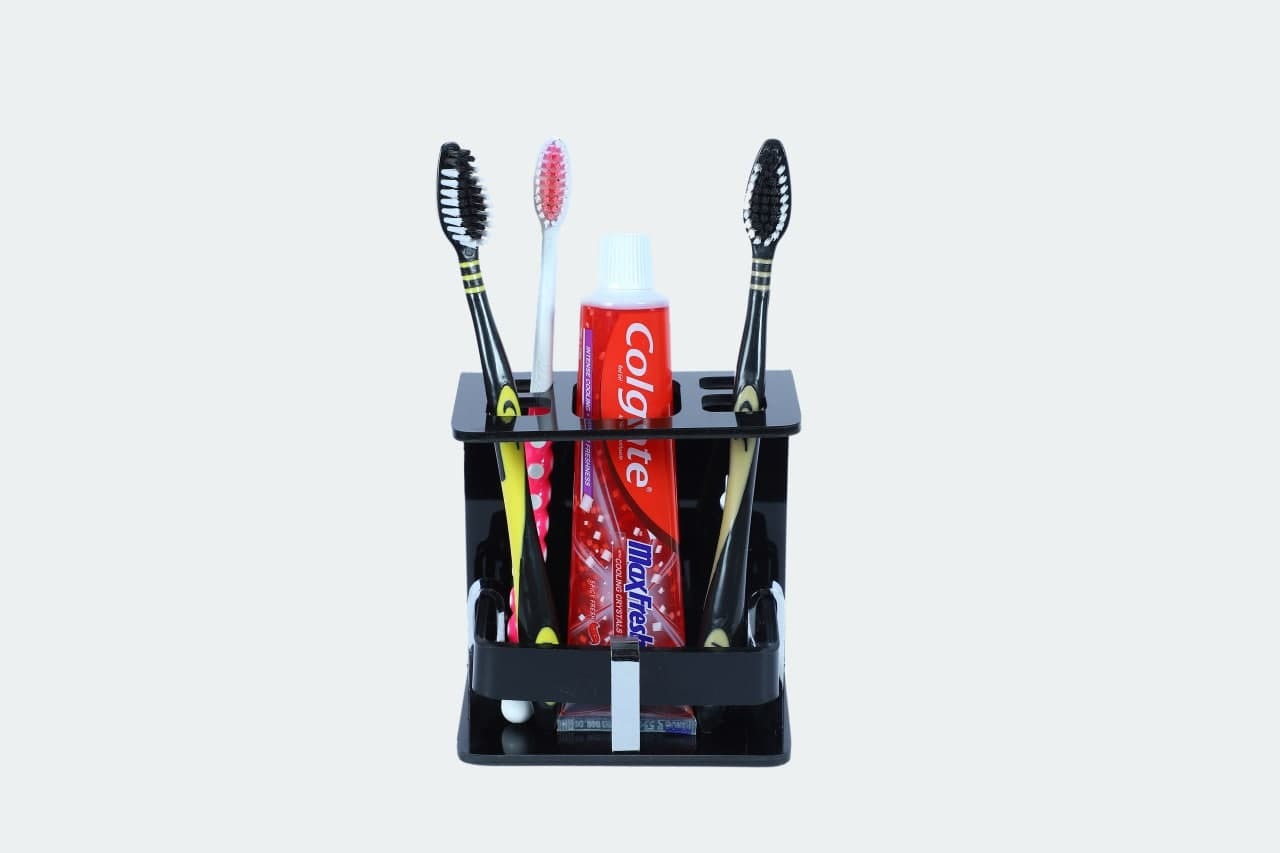 Black Acrylic Toothpast Holder