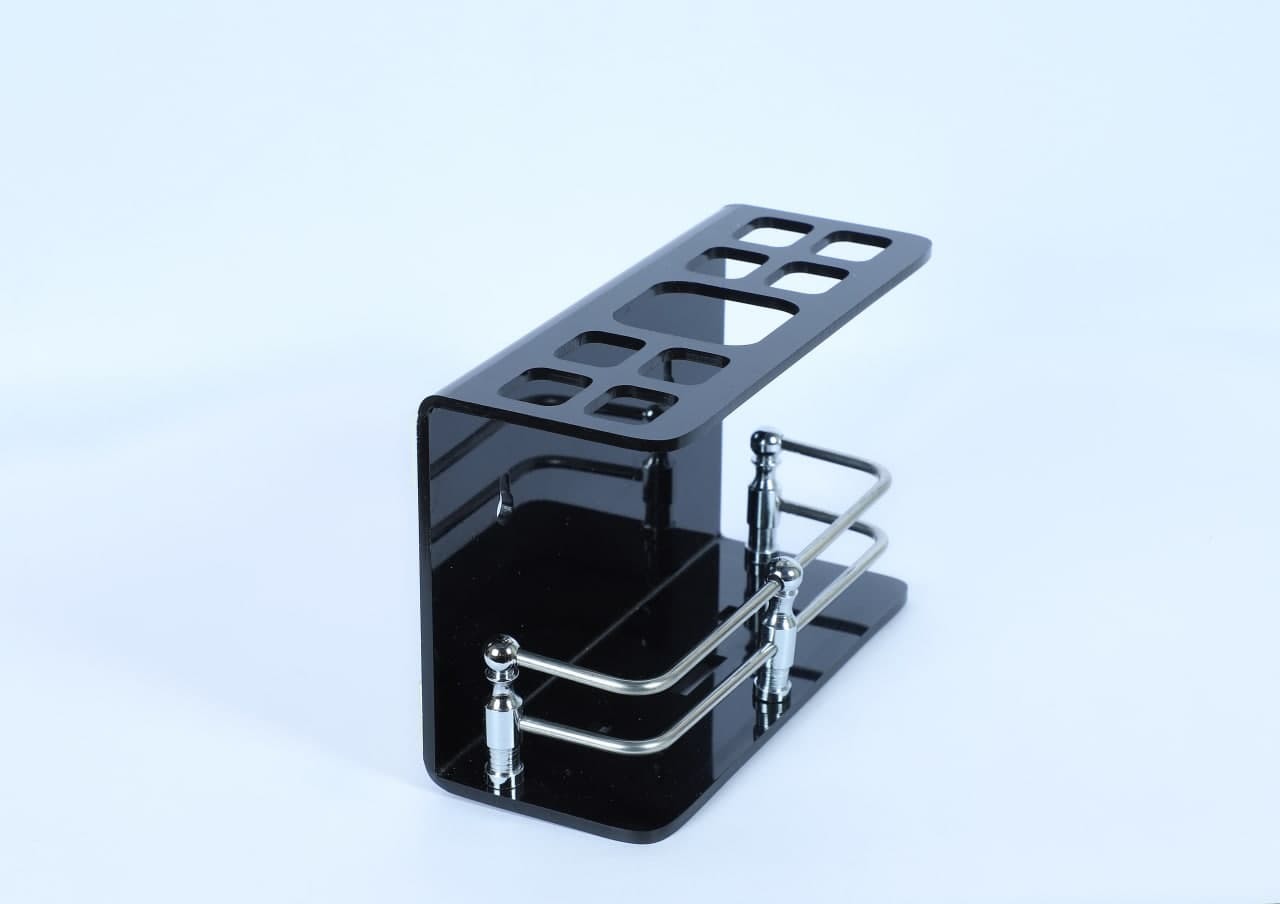 Big Black Acrylic Toothpast Holder