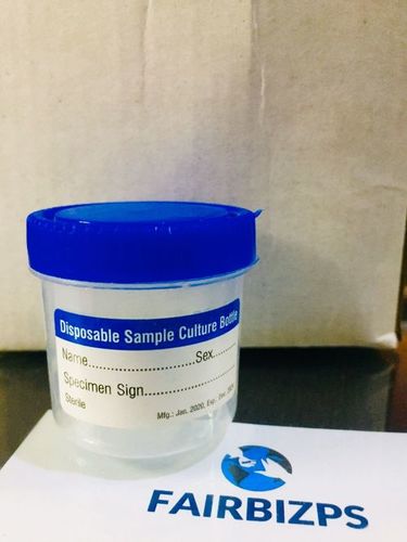 Urine Container - Plastic, Transparent, Manual Operation, Portable | Hospital Waste Disposable, Non-Wall Mounted, New Condition