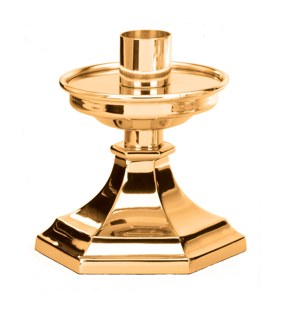 Brass Church Shaped Church Candle Holder For Church