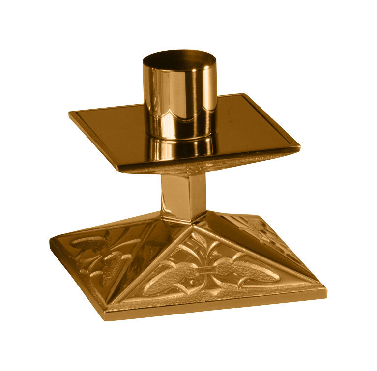 Brass Church Shaped Church Candle Holder For Church