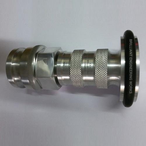 Hose Reel Fog Nozzle - Stainless Steel, 0.20 Ml To 2 Lpm Flow Rate, Silver Color, 1 Inch & 1/2 Inch Sizes, Industrial Use, 1 Year Warranty