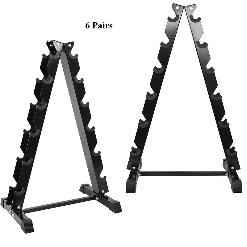 Black Adjustable Dumbbell Rack