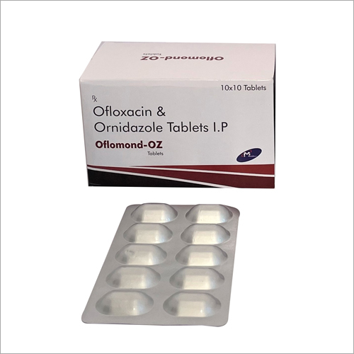 Ofloxacin and Ornidazole Tablets - 200 mg/500 mg | Film Coated, Blister Pack, Shelf Life 24 Months, Store at Room Temperature