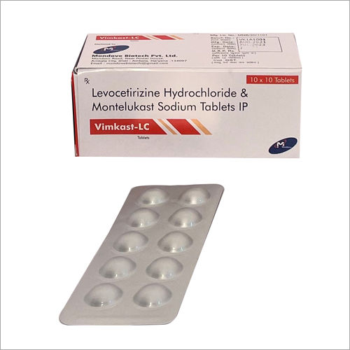 Levocetirizine Hydrochloride And Montelukast Sodium Tablerts Ip