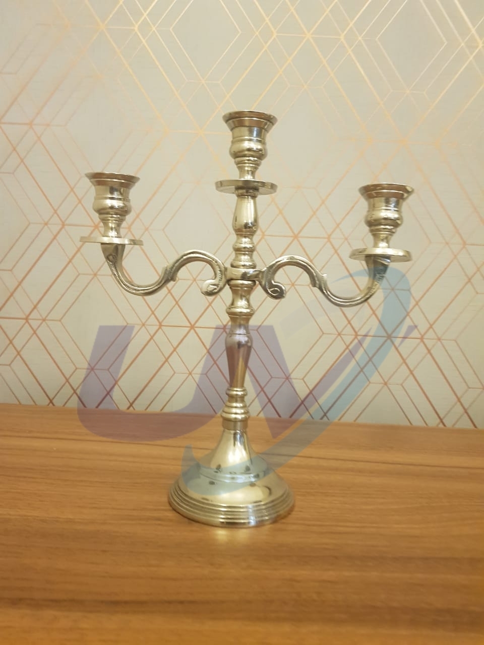 Silver Candle Stand - Color: Golden
