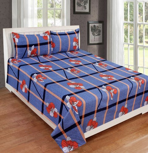 Assorted White Floral Print Polyester 3d Bed Sheet Fabric
