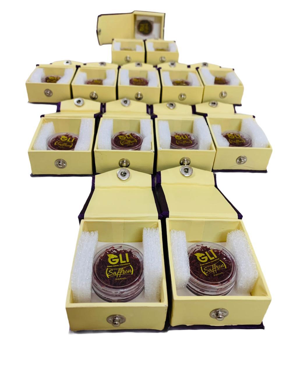 Gli Saffron - Organic Mongra Grade A | 100% Pure, Fresh, Premium Quality With Natural Aroma, Antioxidant Properties, 1g, 12g, 100g, 200g, 500g Options