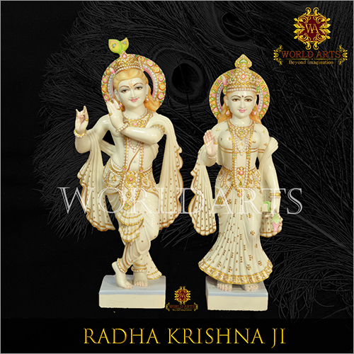 Marble Radha Krishna Statue