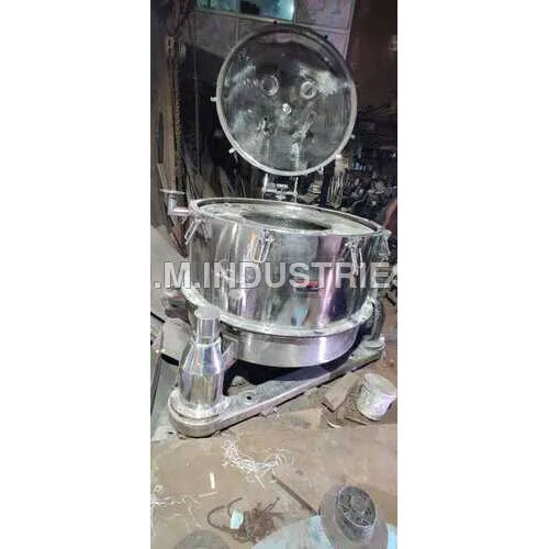 सिल्वर इंडस्ट्रियल बैग लिफ्टिंग टाइप सेंट्रीफ्यूज मशीन