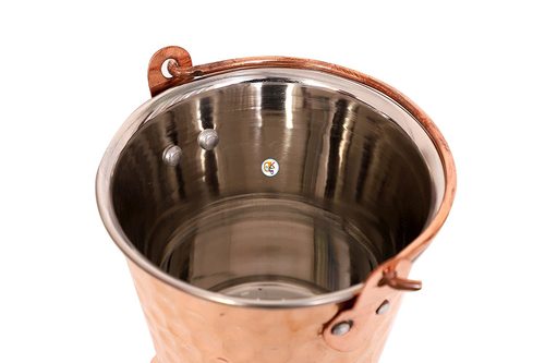Copper Serving Bucket / Balti No 2 Size: 4.25 X 5.25 Inch