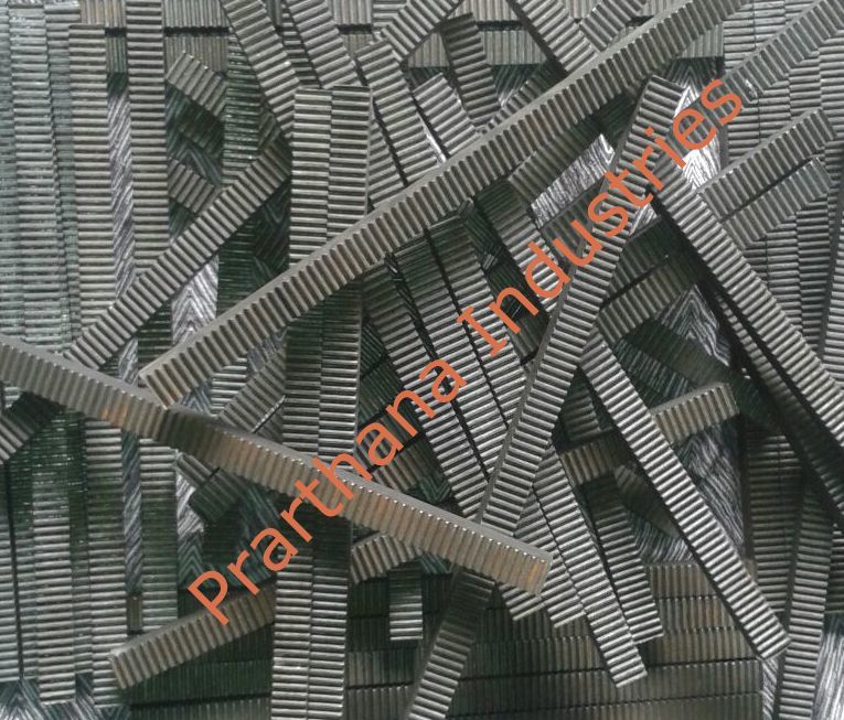 Gear Rack - Ms Bright Bar, Length Up To 3000mm, Spur Or Helical Teeth Profile, Standard Design