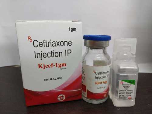 CEFTRIAXONE INJECTION IP - Ceftriaxone 1000 mg Powder | Used to Treat Various Bacterial Infections, Suitable for Children, Stored at Room Temperature