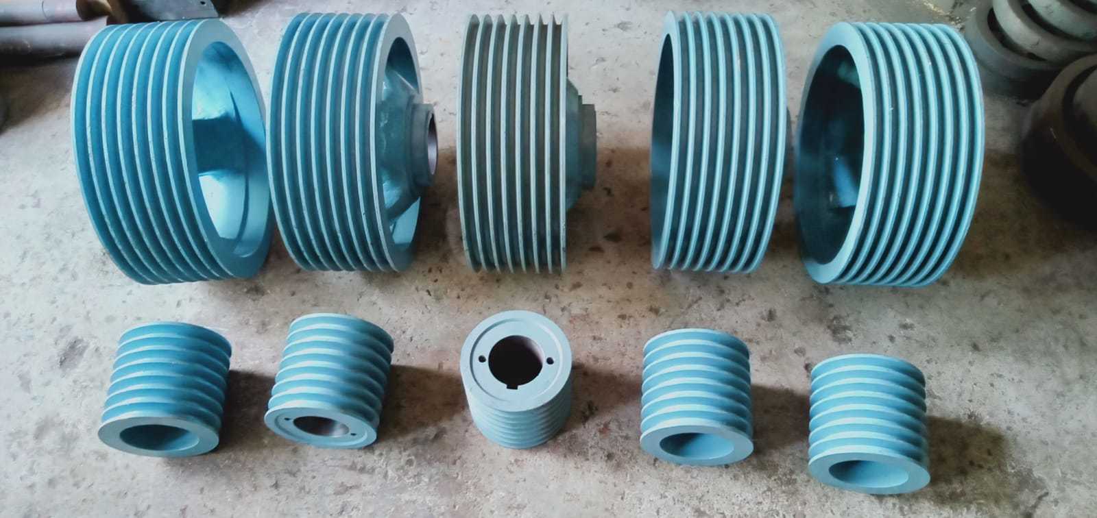 Cast Iron V Belt Pulley - 70mm To 2000mm Outer Diameter, Multi Section Compatibility From A To E And Spz To Spc