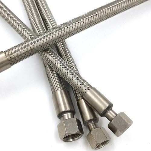 Corrugated Hose - Stainless Steel, Silver Color | High Tensile Strength, Pressure Resistant, 1 Year Warranty
