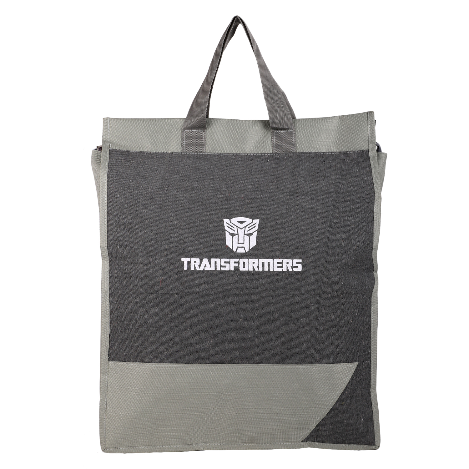 Promotional Shopping Thaila - 37x40 Cm, Grey | Stylish Design, Customized Logo, Moisture Proof, Zipper Top