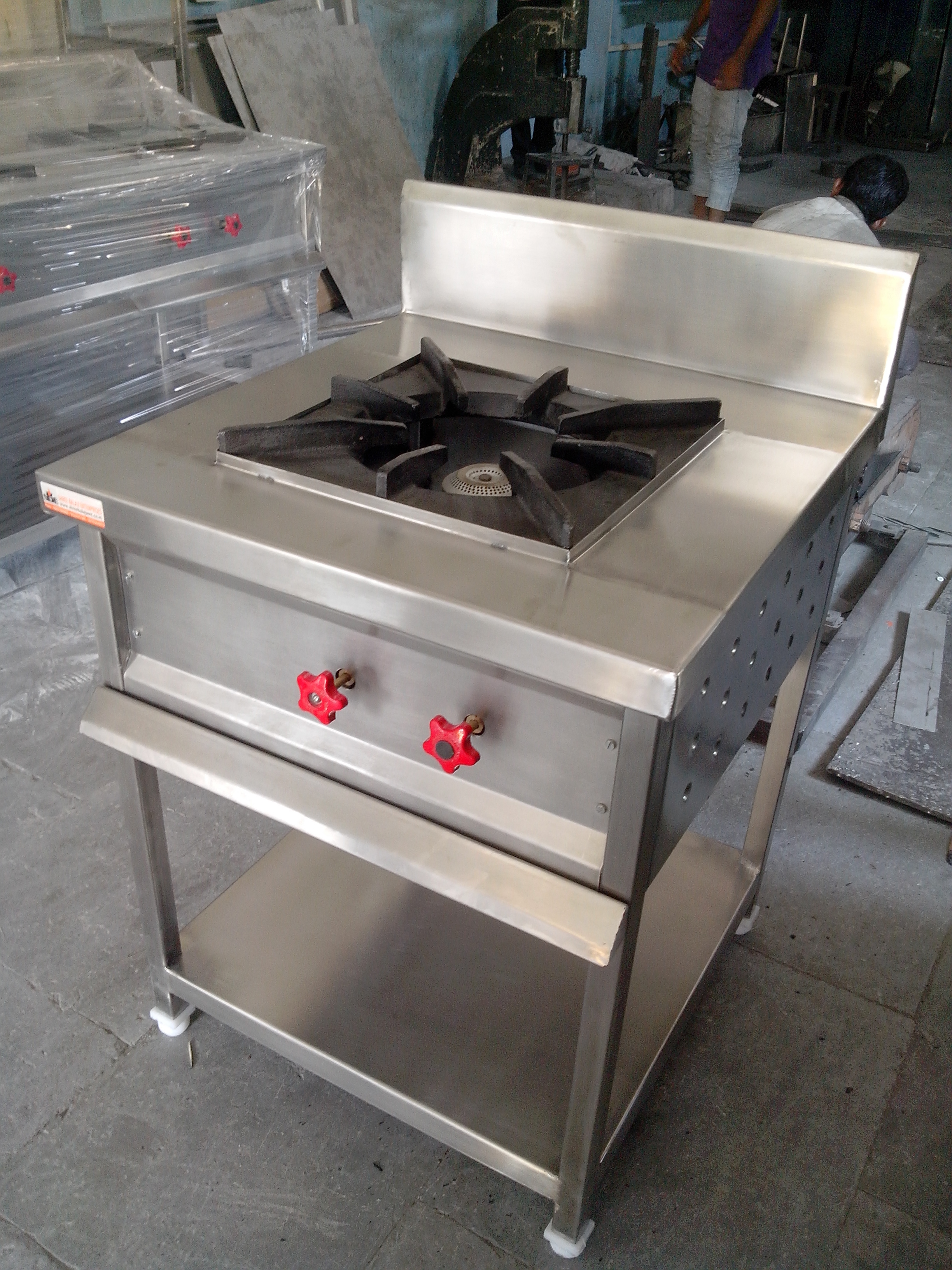Manual Three Burner Gas Cooking Range
