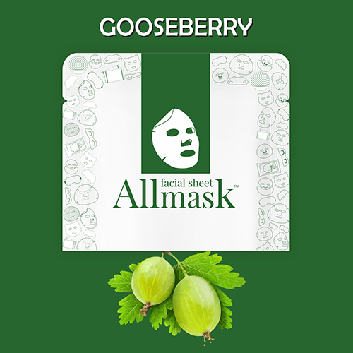 Personal Care Gooseberry Facial Sheet Mask - Private Label - Age Group: Adults