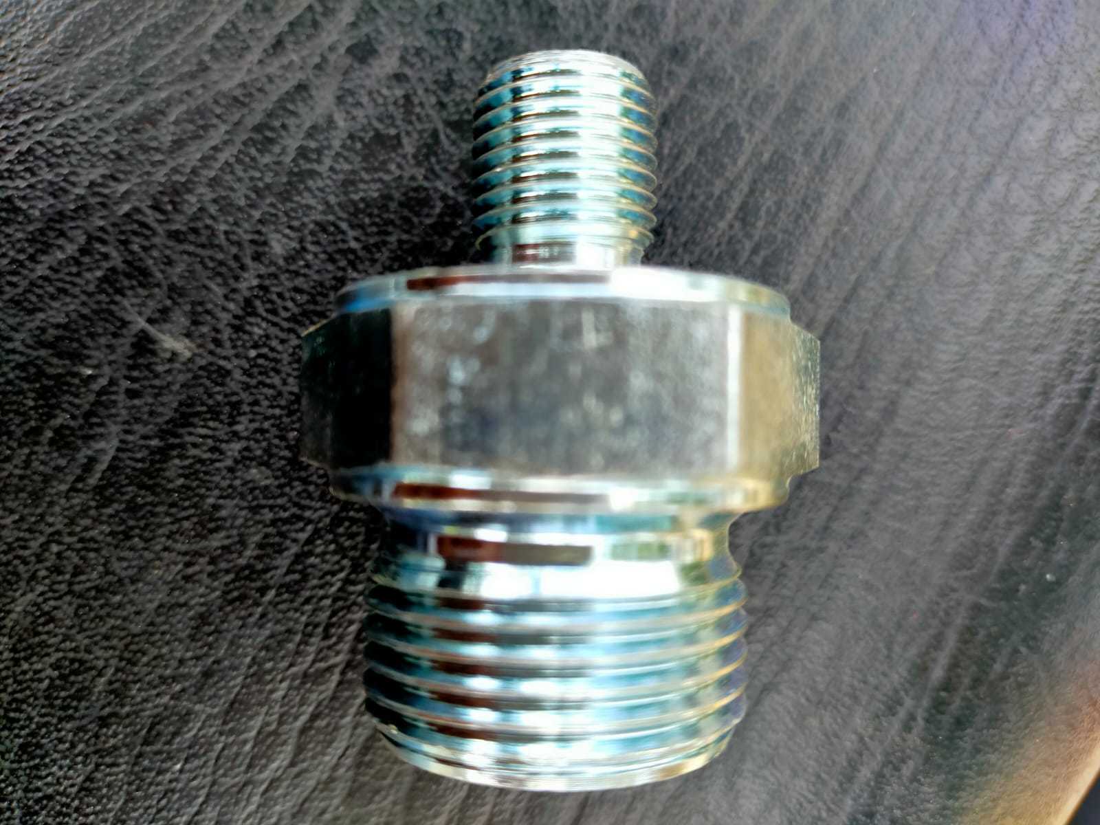 Hydraulic Adopter - Stainless Steel & Ms, Size 1/4" - 3", Silver, Polished Finish | Male Connection, Industrial Usage, Zinc Coated