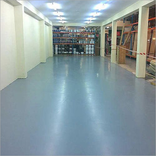 Acid Resistant Flooring Service - Epoxy Material, 2 mm Thickness, Grey Color, Glossy Finish | Professional Installation, 5 Years Warranty