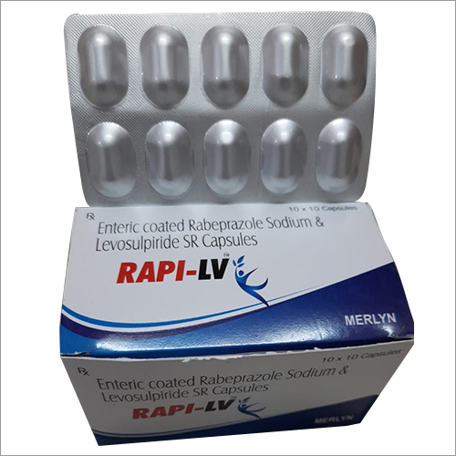 Enteric Coated Rabeprazole Sodium And Levosulpiride Sr Capsules - 10x10 Count | Recommended For Doctor's Prescription, Store In Dry Place