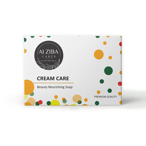 CREAM CARE BEAUTY NOURISHING SOAP - 100GM | Herbal formula with Almonds & Vitamin E, Suitable for all skin types, Smooth texture, 24 Months shelf life