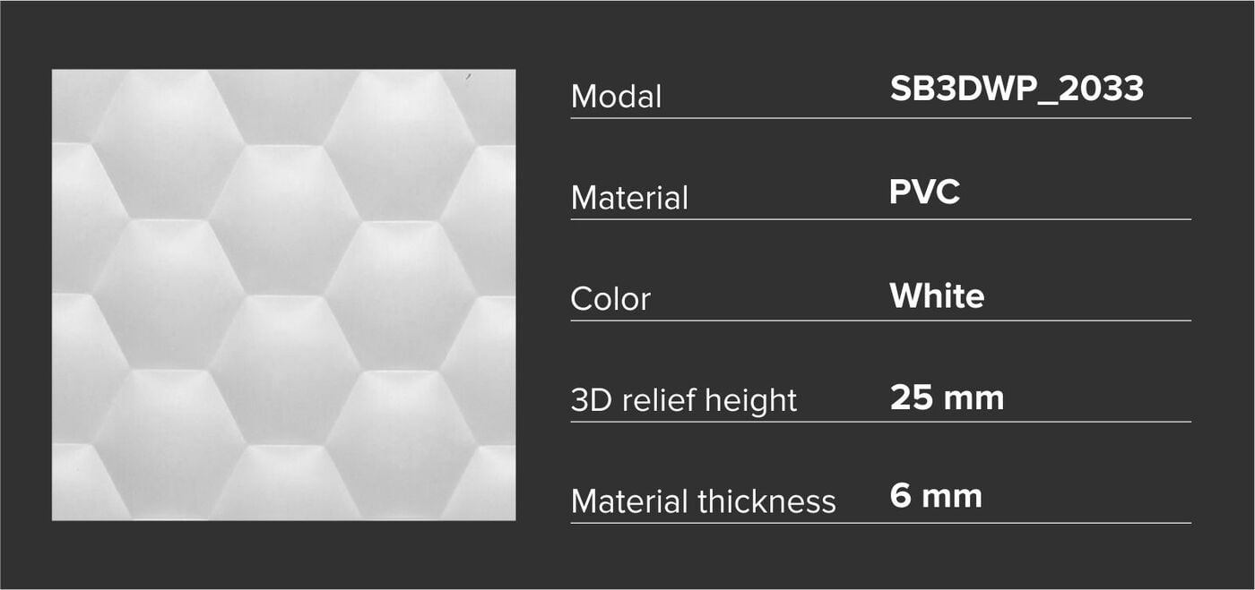 3d Wall Panels - Pvc, 8' X 4', 6mm Thickness | Lightweight, Paintable, 100+ Unique Designs For Accent Walls