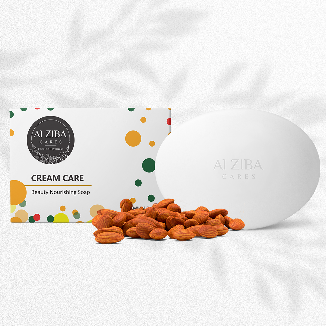 Cream Care Beauty Nourishing Soap - 100gm | Herbal Formula With Almonds & Vitamin E, Suitable For All Skin Types, Smooth Texture, 24 Months Shelf Life