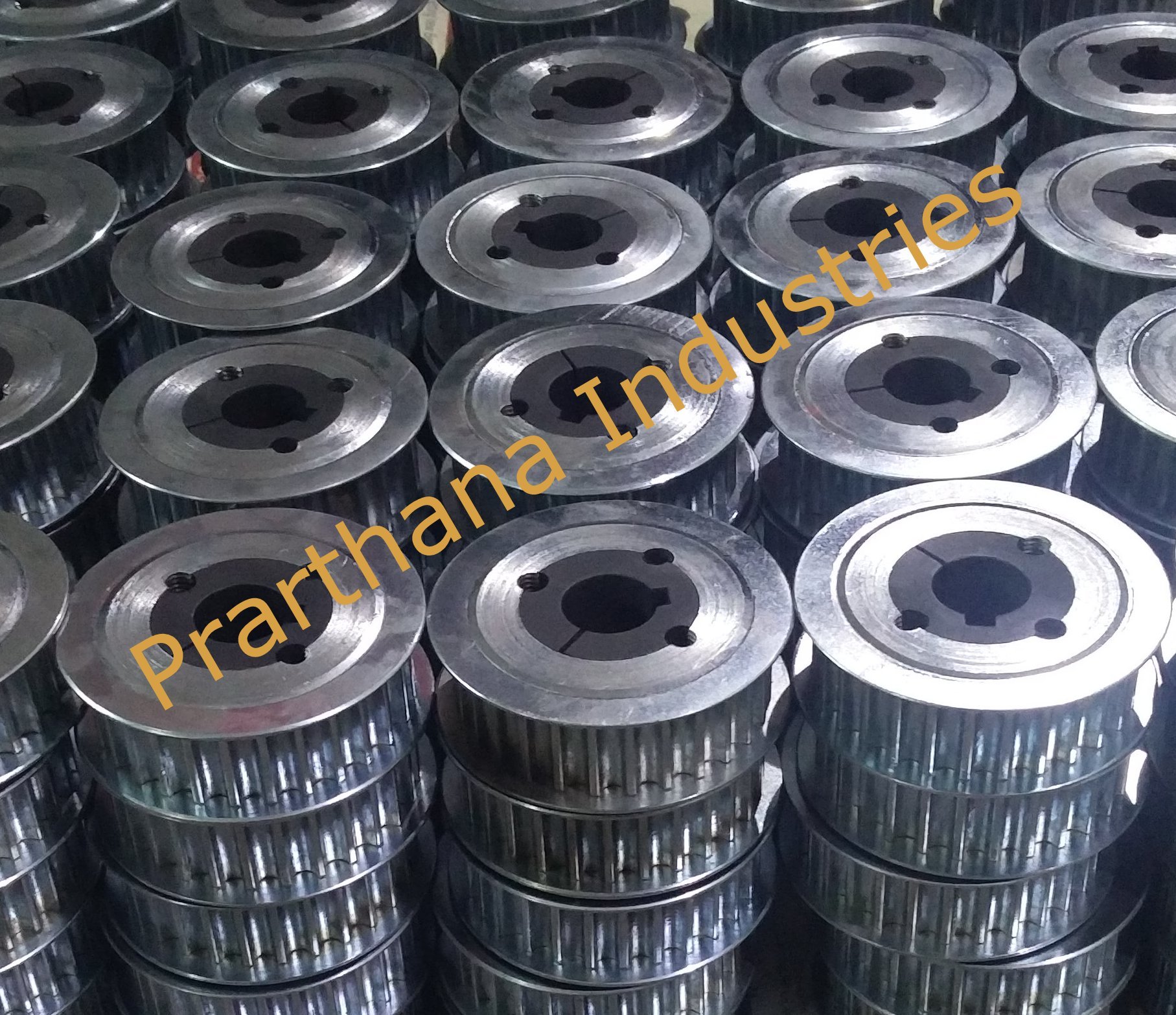Taper Lock Timing Pulley - Aluminum, Mild Steel, Cast Iron Material, Diameter 75mm To 900mm, Profile 2mm To 20mm, Taper Lock Bush 1008 To 6050, Customizable As Per Drawing Or Sample