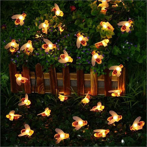 Honey Bee String Light - Plastic Material | Cool White Decorative Lighting for Festive Atmospheres